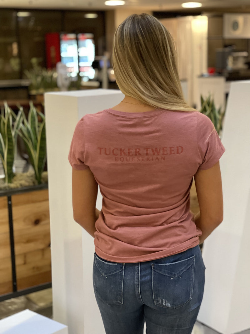 Tucker Tweed Apparel  Tucker Tweed Equestrian Signature V Neck Top